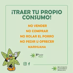 Fumada a las puertas del Senado de México