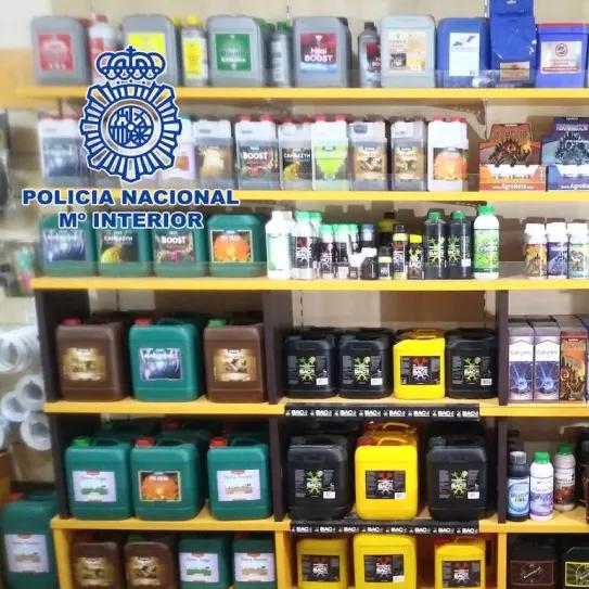 18 detenidos en un grow shop almeriense por supuesta colaboración con cultivos ilegales