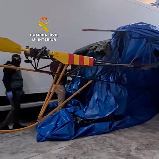 Cuatro helicópteros para traer hachís de Marruecos son incautados en un operación internacional 