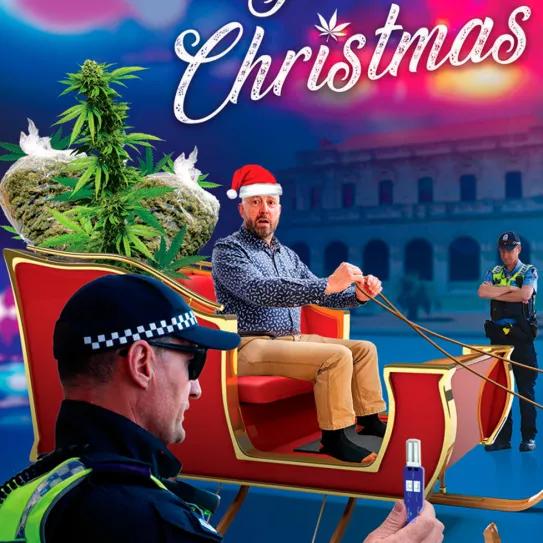 Un diputado felicita la navidad con una foto de un trineo lleno de marihuana