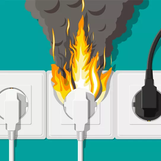 Protección eléctrica de un interior 