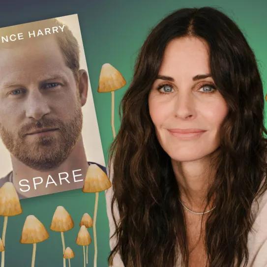 Courteney Cox dice que las setas alucinógenas que el príncipe Harry tomó en su casa no eran suyas