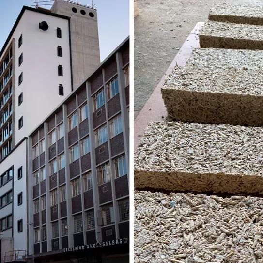 El edificio más alto hecho con cáñamo se erige en Ciudad de Cabo