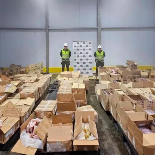 Colombia incauta 1300 kilos de cocaína ocultos en pulpa de fruta con destina a España