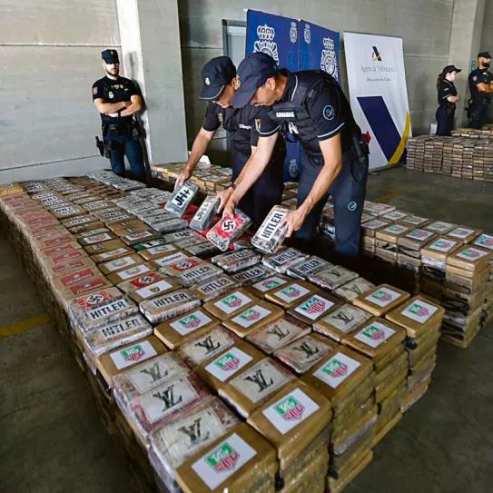La policía incauta 9 toneladas de cocaína en España, el mayor alijo de la historia 