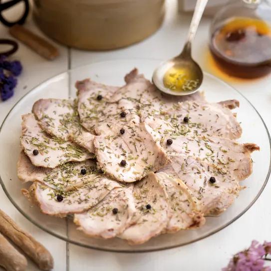 Lomo de orza aliñado con Georgia Runtz 