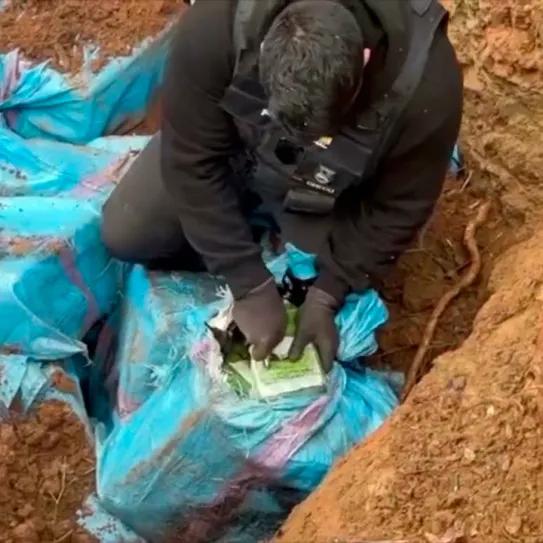 Descubren un ‘narcozulo’ con más de una tonelada de cocaína