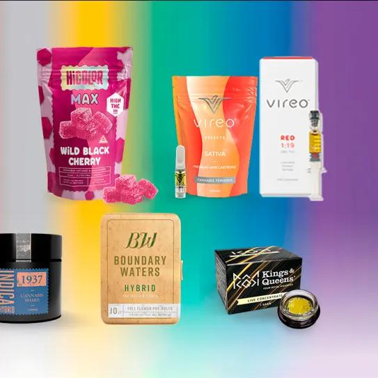 Algunos productos de la cartera de marcas de Vireo Growth, compañía que acelera para convertirse en un gigante del cannabis