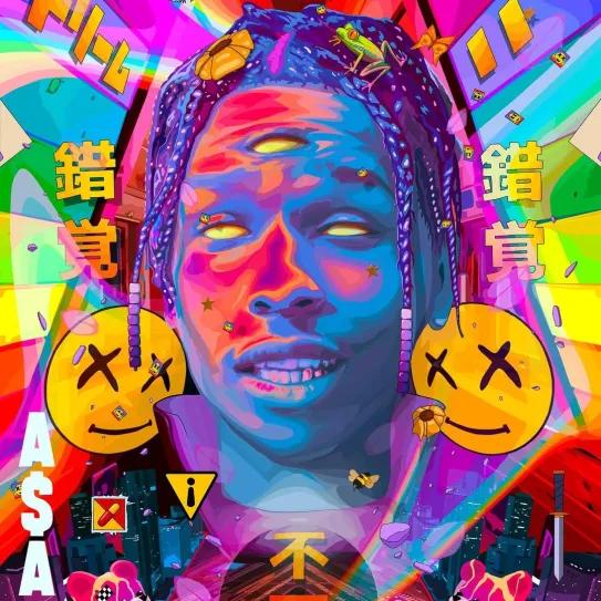 A$AP Rocky ilustrado por Mad Dog Jones.