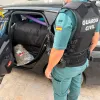 Detenido por conducir con 87 bolsas de marihuana en el coche