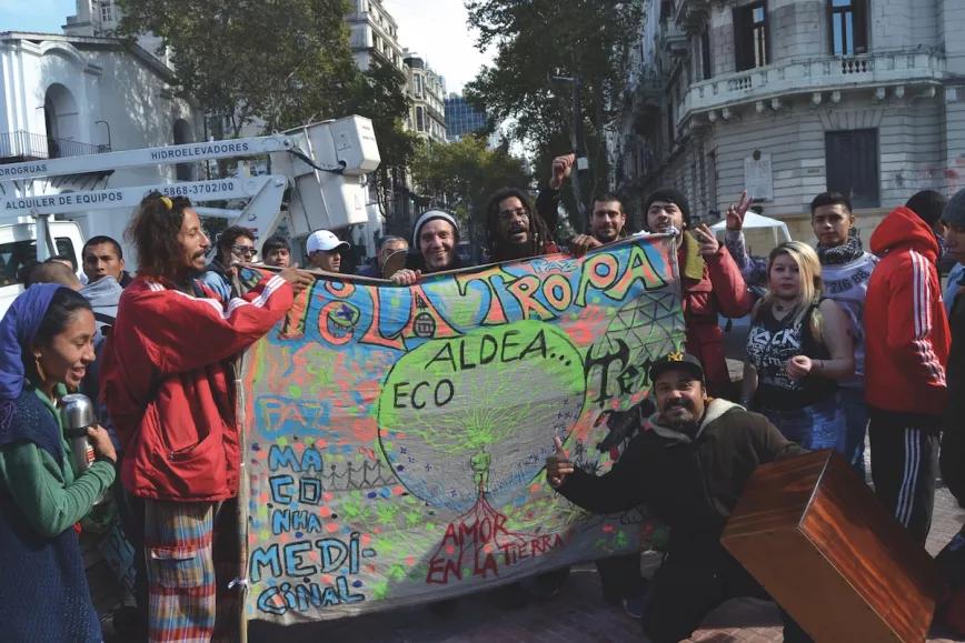 Participantes en la manifestación