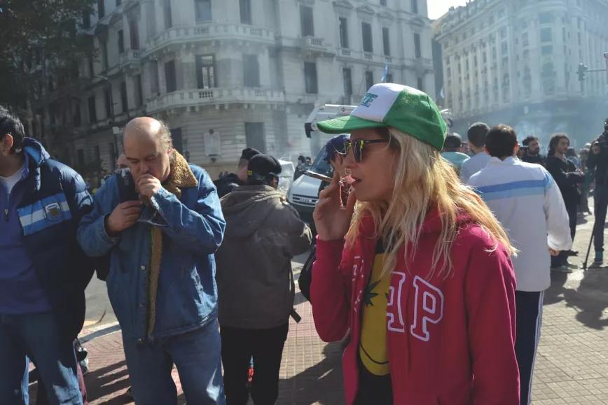 Participantes en la manifestación