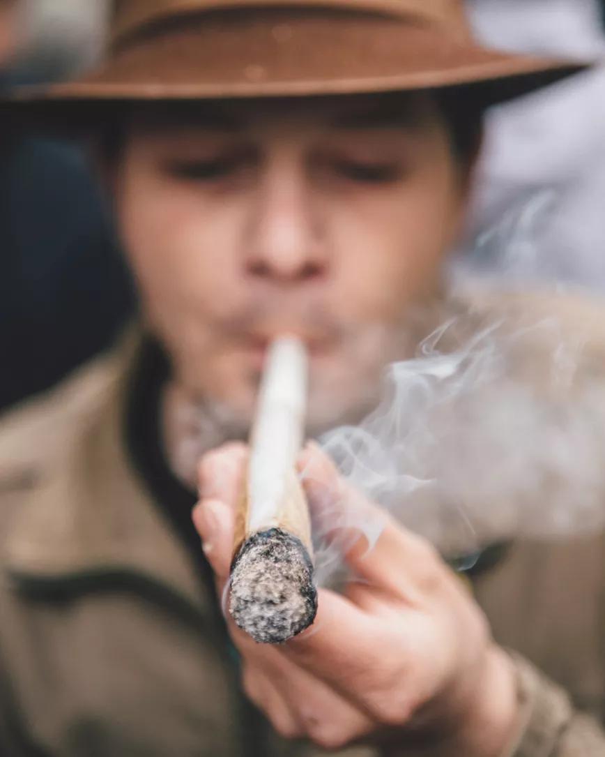 Manifestantes Marcha Marihuana Madrid