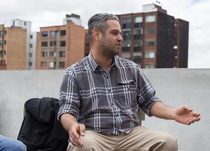 Fernando José Henao, coordinador de Cáñamo Colombia (Imagen: Mateo Rueda)