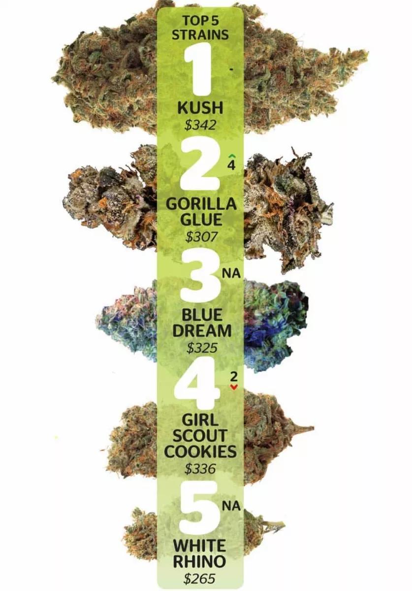 Marihuana precios noviembre 2017