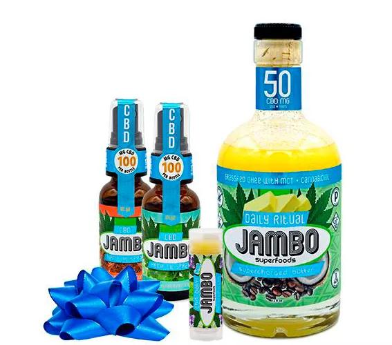 CBD Grassfed Ghee de Jambo Superfoods: el ghee es una especie de mantequilla que se utiliza en la cocina india y paquistaní. Al no contener lactosa se supone que este producto es excelente si quiere seguir una dieta antiinflamatoria. El producto en sí es ghee con CBD.