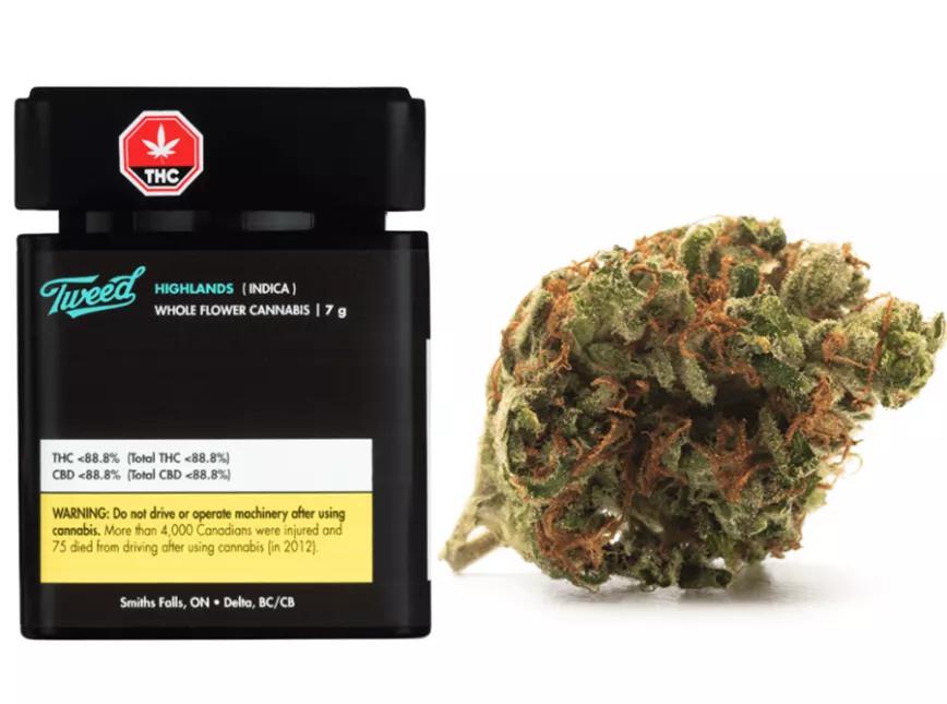 HIGHLANDS FLOWER: Niveles de THC entre 16-25% en esta variedad índica. Te deja con el cuerpo flojo pero la mente despierta.