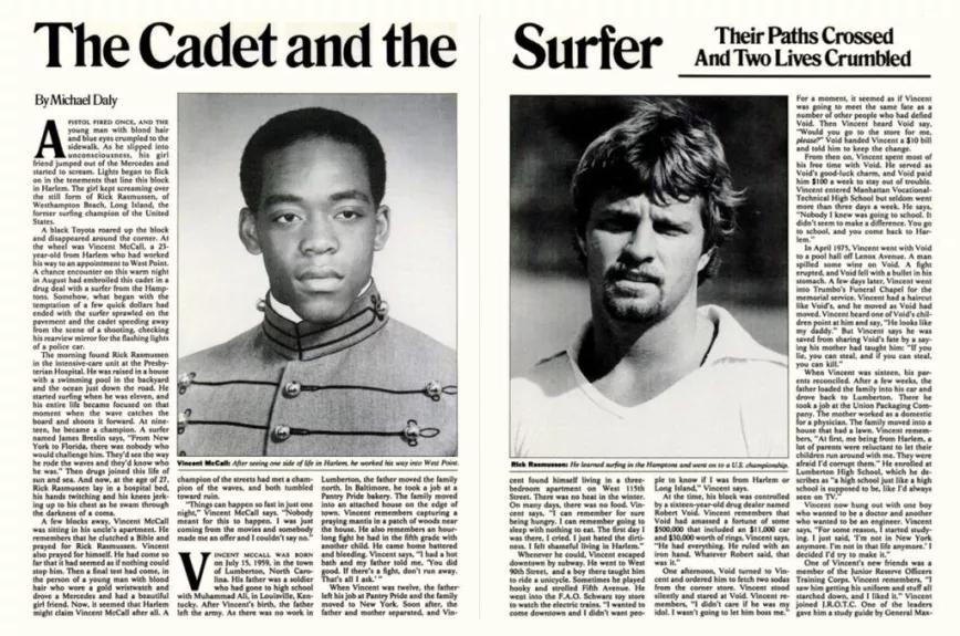 Artículo sobre el asesinato de Rick Rasmussen