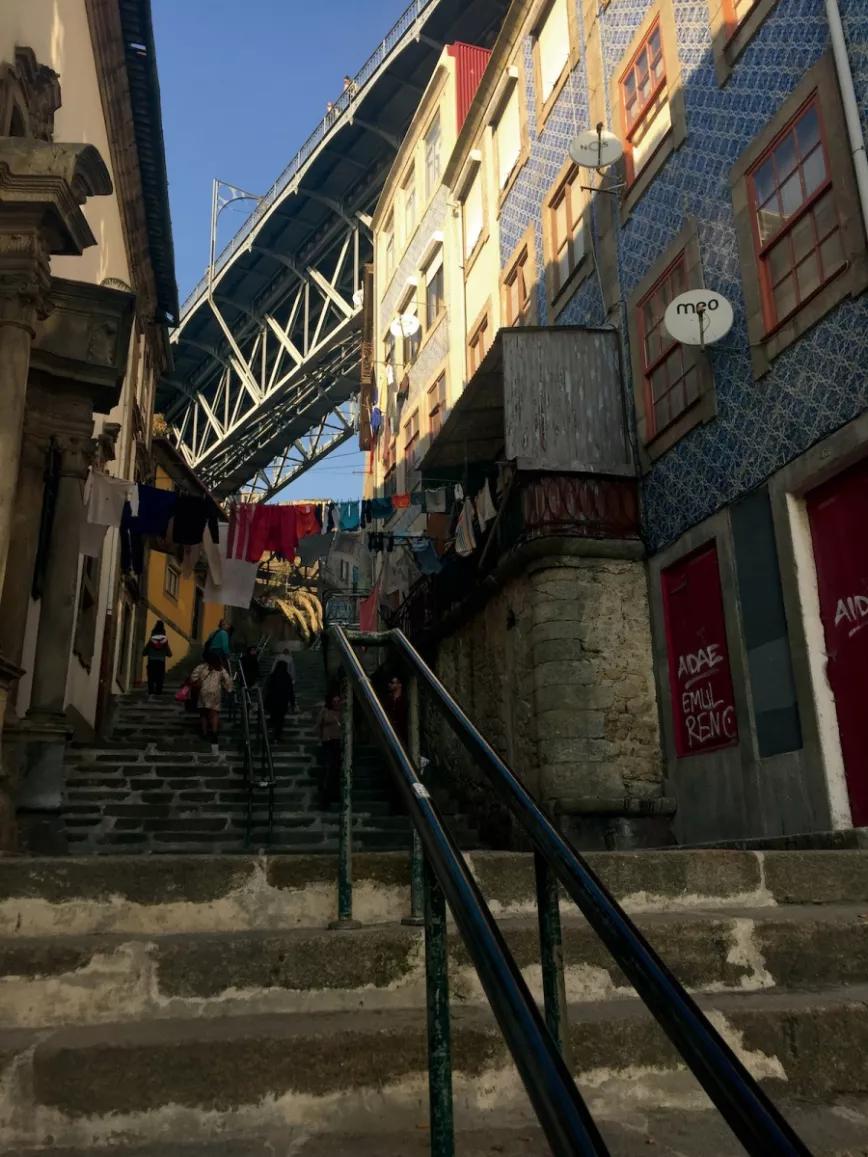 Calle de la ciudad de Oporto