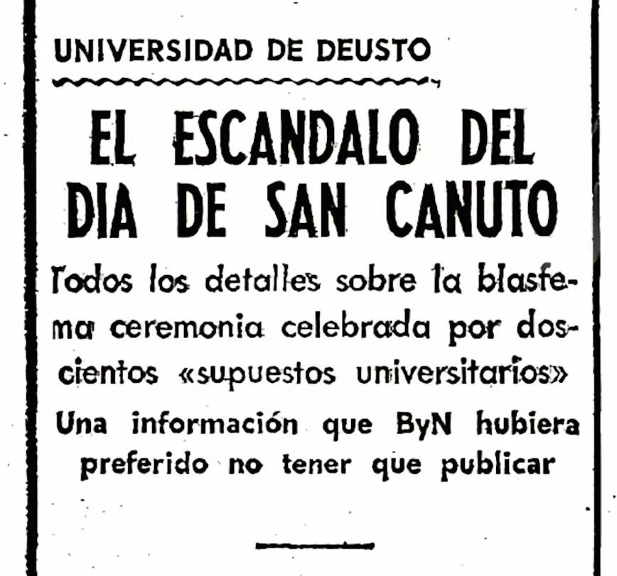 Noticia de la celebración del día de San Canuto