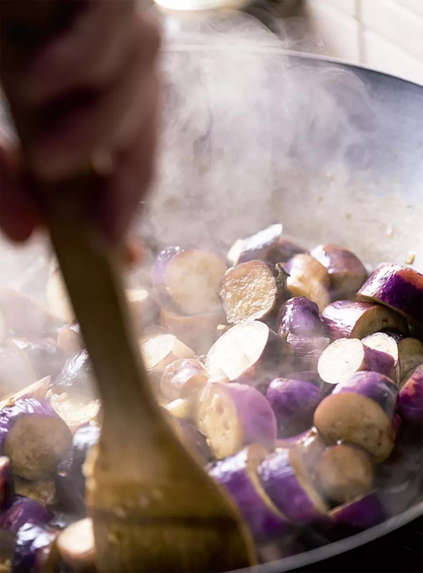 Berenjenas de la China