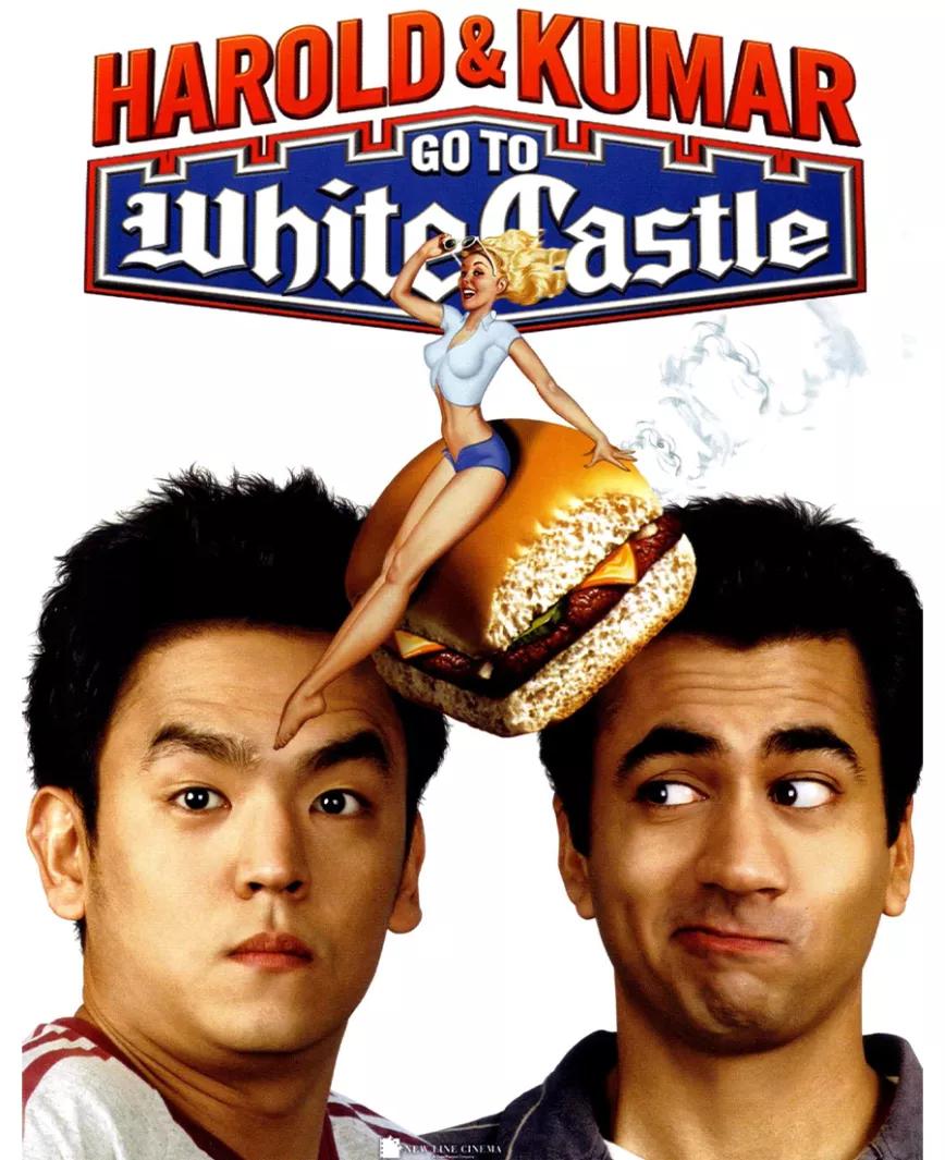 Harold y Kumar go to the White Castle: Conocida en España como "Dos colgados muy fumados" es heredera del espíritu de CHeech y Chong y se considera una de las películas contemporáneas que abrieron el melón del cine de fumetas en busca de aventuras. Hay que verla.