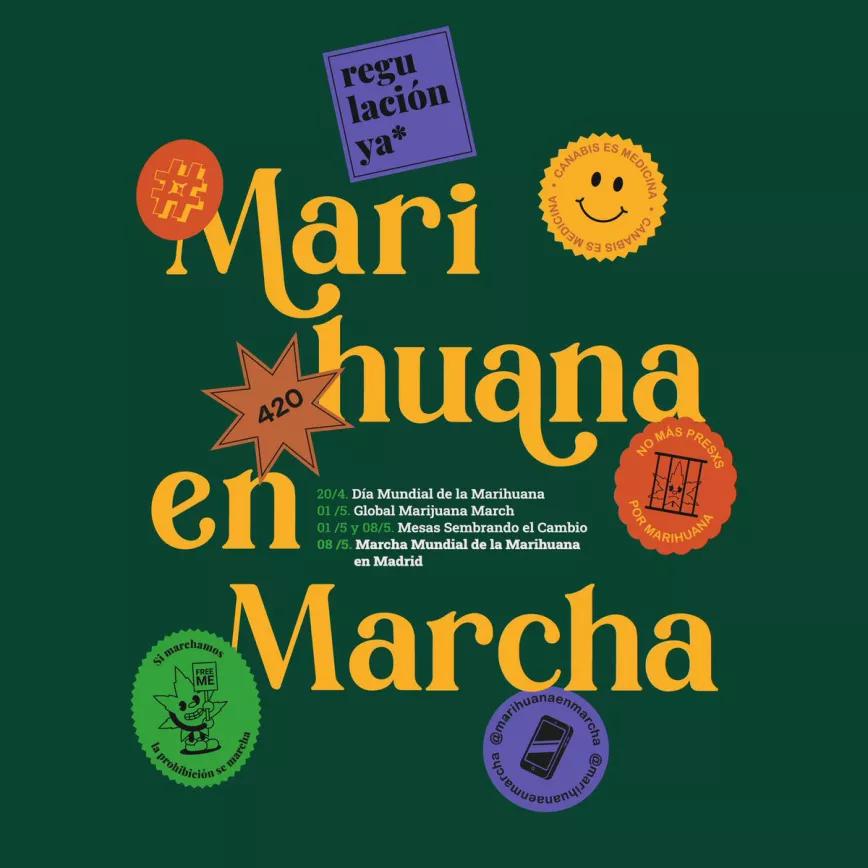 Asociaciones antiprohibicionistas organizan un programa de reivindicación sobre el cannabis para abril y mayo