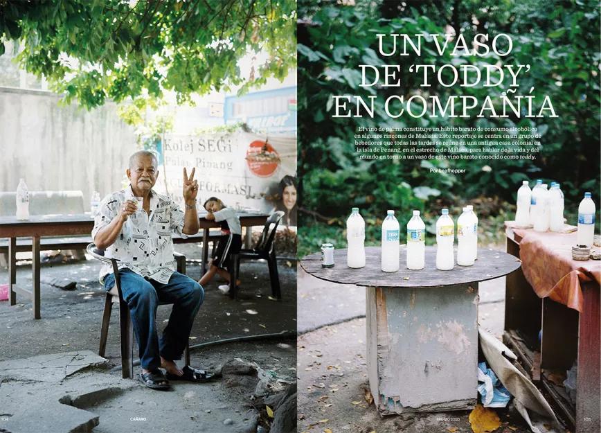 Un vaso de ‘toddy’ en compañía. Por Leafhopper 