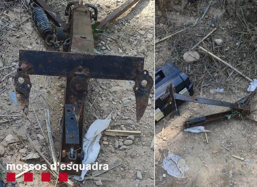 Los Mossos d’Esquadra detectan trampas con armas para proteger cultivos ilegales de cannabis