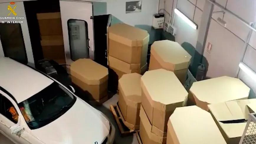 La Guardia Civil recupera los 2000 kilos de marihuana que les habían robado