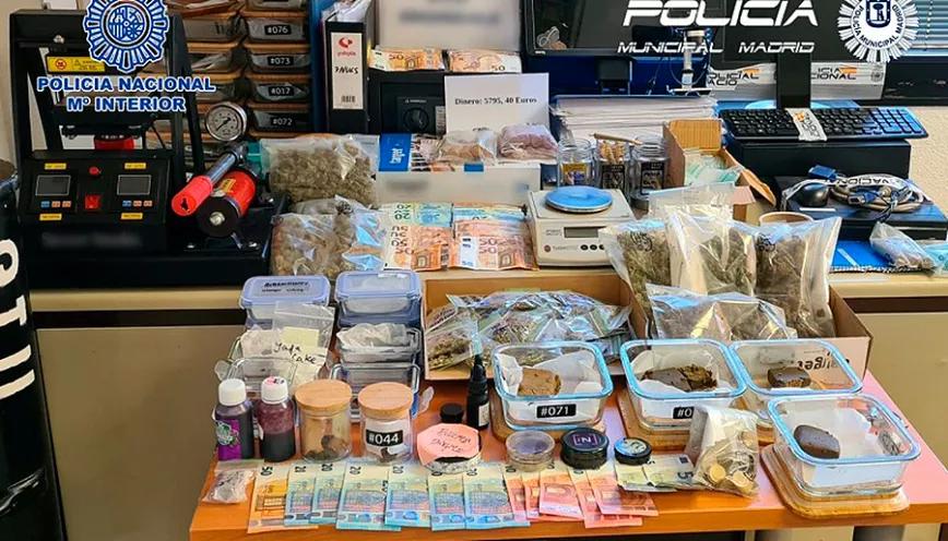 La policía detiene a los responsables de un club de cannabis madrileño 