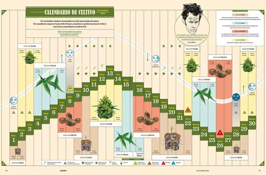 Calendario biodinamico noviembre del 2022