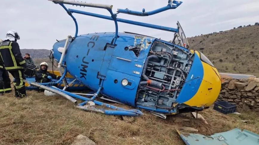 Un helicóptero de la DGT se estrella y el piloto da positivo en cocaína y anfetaminas 