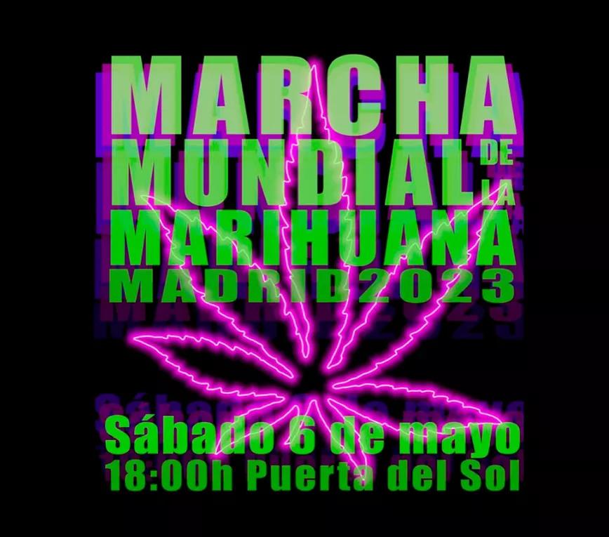 La Marcha Mundial de la Marihuana volverá a Madrid el próximo 6 de mayo