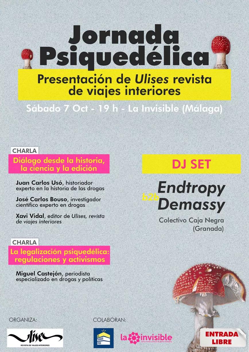 La revista Ulises se presenta en Málaga con una jornada psiquedélica de charlas y música