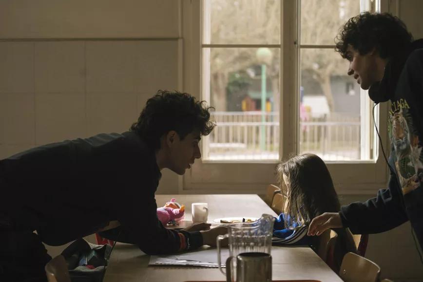 Los Javis durante el rodaje de La Mesías.