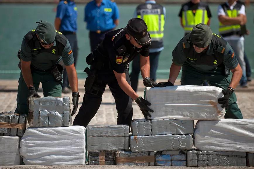 España es el tercer país de mayor ingreso de cocaína en Europa