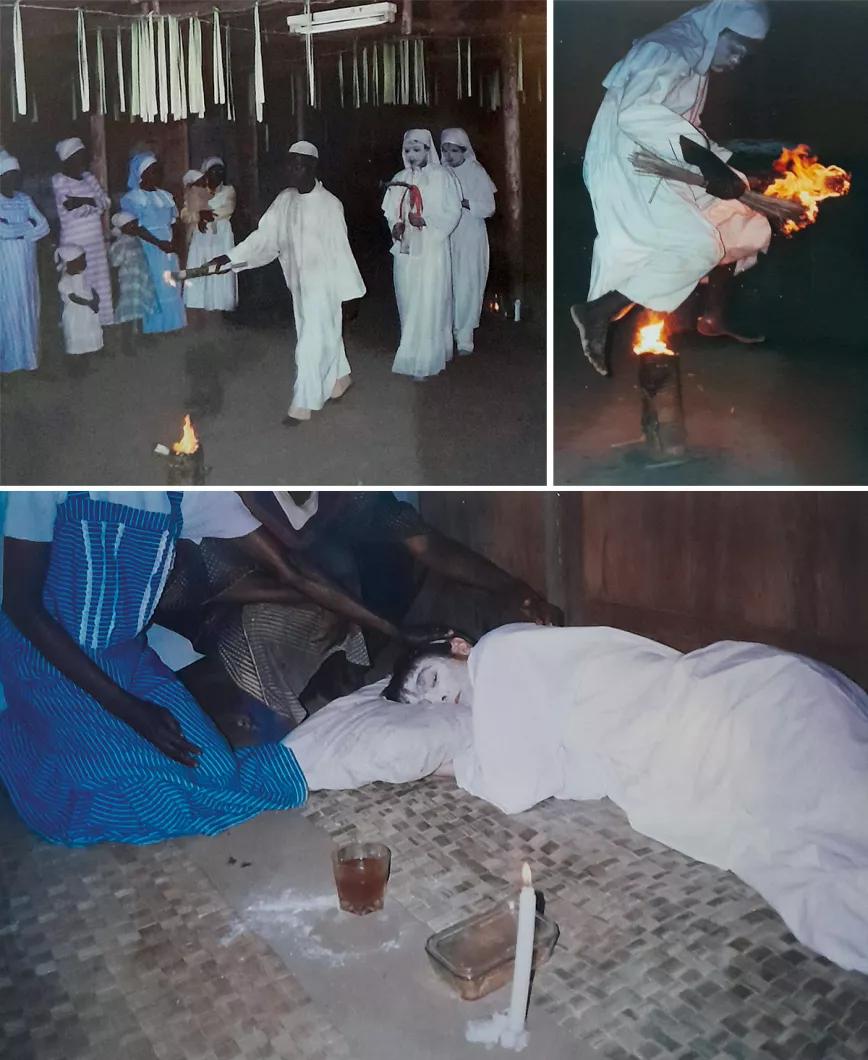 Imágenes de una ceremonia Bwiti en Guinea Ecuatorial, tomadas del archivo del antropólogo Juan Aranzadi.