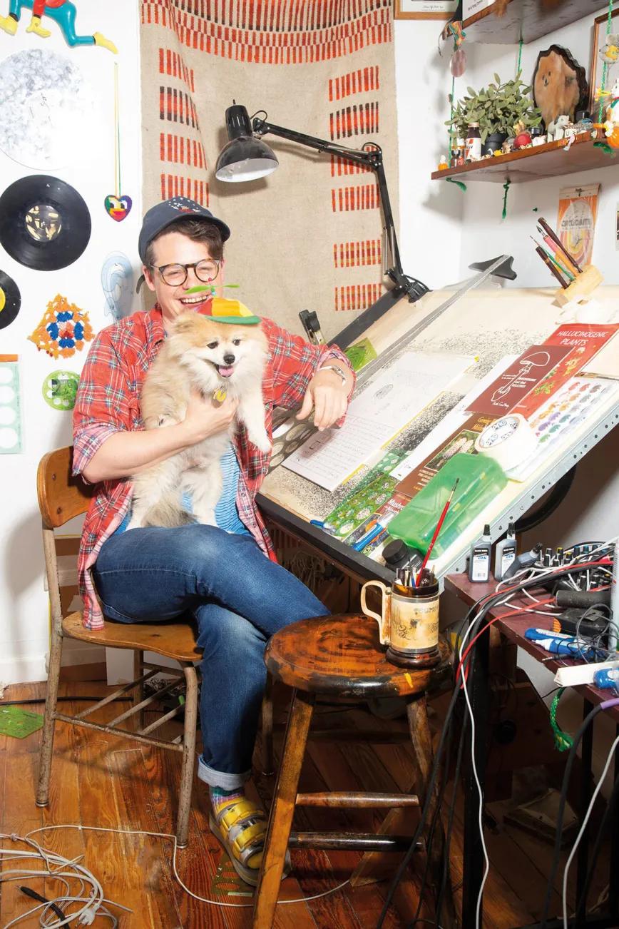 entrevista con Brian Blomerth, el autor de cómic actual más psicodélico.  Foto: Dondre Stuetley