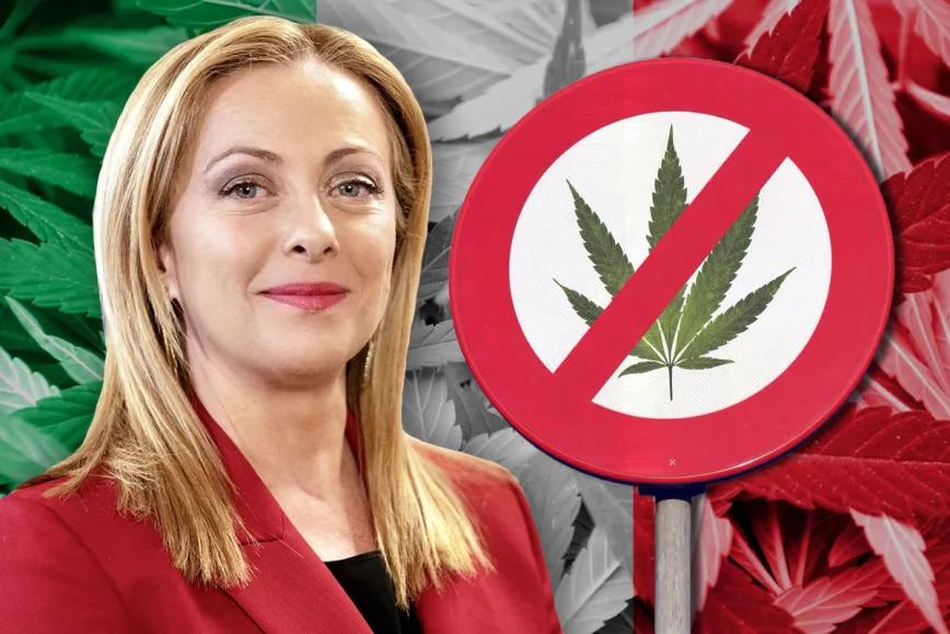 Giorgia Meloni emite un nuevo decreto que prohíbe todos los derivados del cannabis, incluido el CBD
