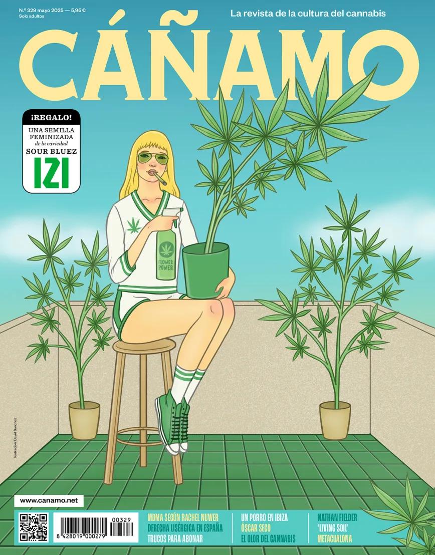 Revista Cáñamo 329 Portada de Daviz Sanchez