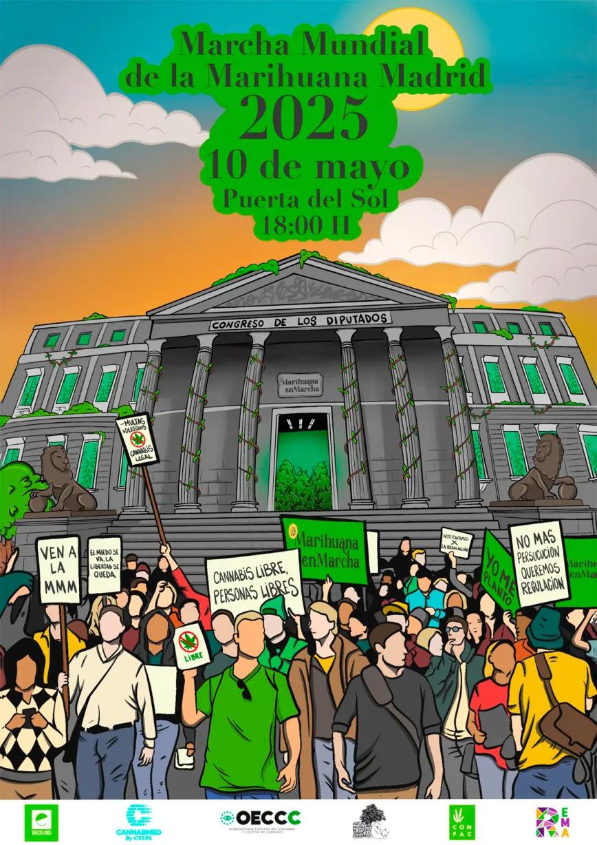 Marcha Mundial de la Marihuana 2025: una demanda común que atraviesa fronteras