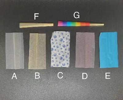 Composición elemental de los papeles de liar de cannabis disponibles comercialmente