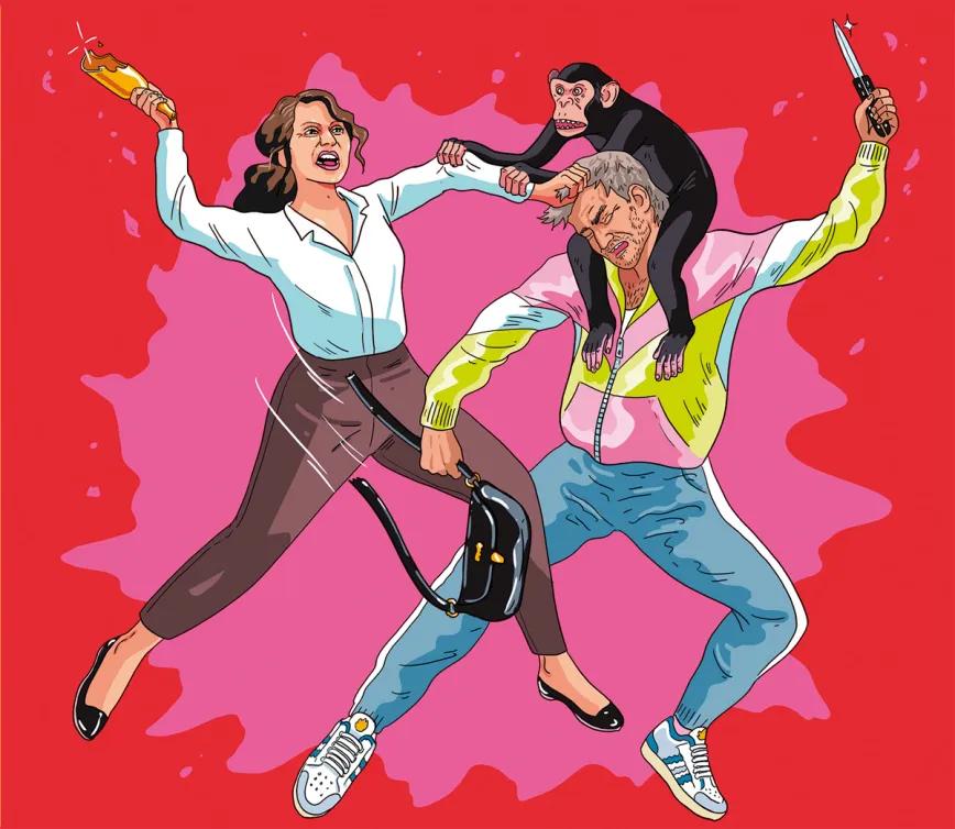 El último trócolo - Pavo frío. Ilustración de Cristóbal Fortúnez