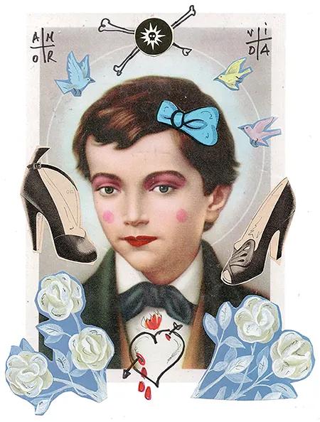 Ilustración de Roberta Marrero para la cubierta de La mala costumbre (2023) de Alana S. Portero.