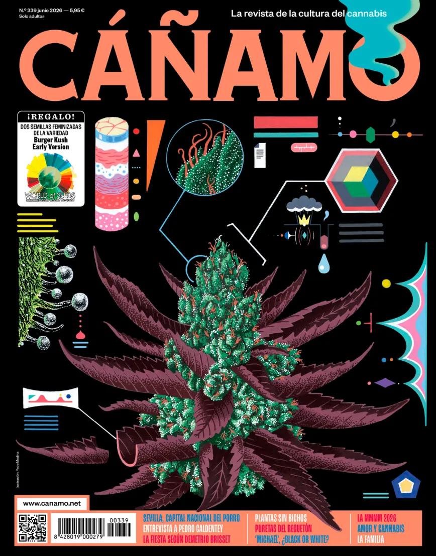 Cáñamo 339, junio 2026 Portada de Pepe Medina