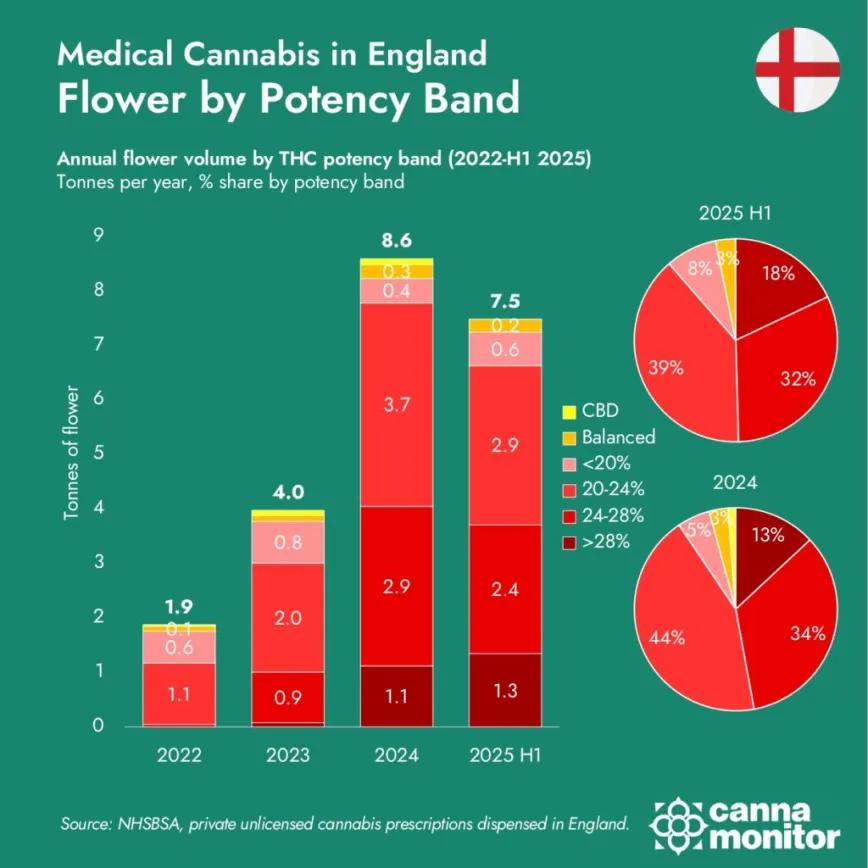 Potencia: los productos con alto contenido de THC ganan, pero la inflación se está desacelerando.