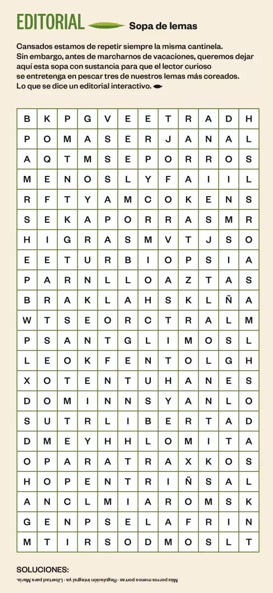 Sopa de Lemas - el editorial Interactivo de Revista Cáñamo #248