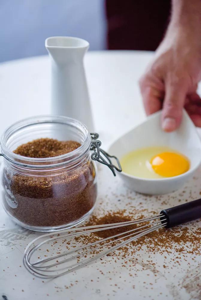 Elaboración de helado de caramelo