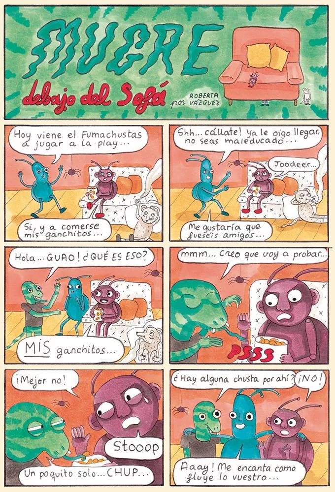 Mugre debajo del sofá